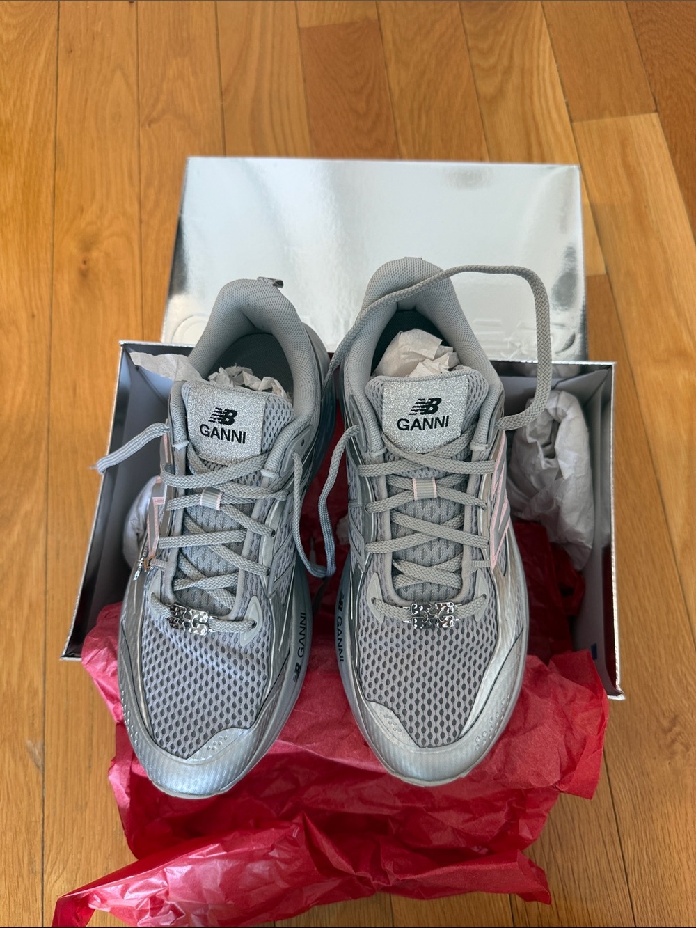 New Balance GANNI Gray Women’s Mesh Sneakers - Size 6.5